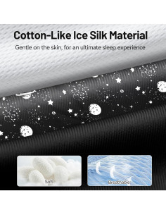 Máscara de Sueño LOVE EYE de Seda Fría, Ajustable, Negra 2