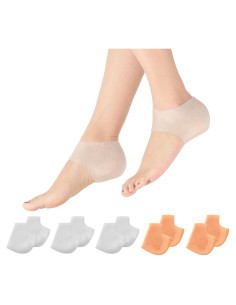 MADHOLLY 5 Pares Protectores de Talón de Silicona Transpirables