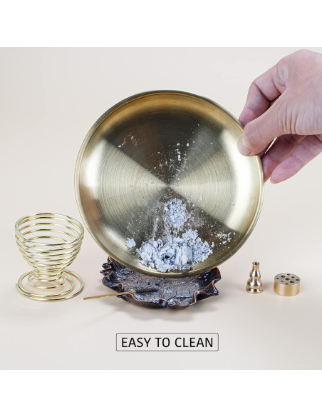 Soporte de Incienso 5 en 1 ZenBless de Latón 14 cm Oro