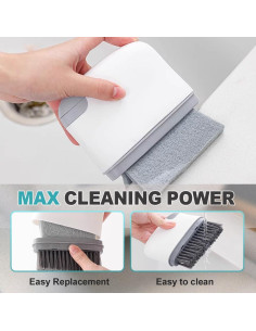 Cepillo de Limpieza 2-en-1 WUSAIRX para Ranuras y Grietas 2