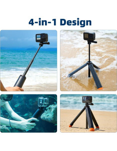 Palanca de Selfie Flotante AFAITH 4en1 Impermeable 22-61cm 2