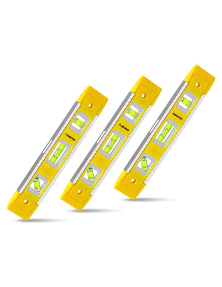 Nivel de Torpedo RONGPRO 22.86 cm Magnético 3 Burbujas