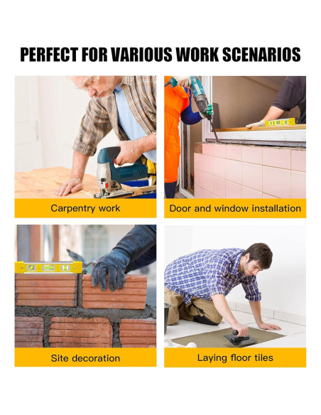 Nivel de Torpedo RONGPRO 22.86 cm Magnético 3 Burbujas