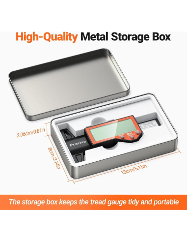 Medidor de Profundidad de Neumático Preciva Digital 25.4mm