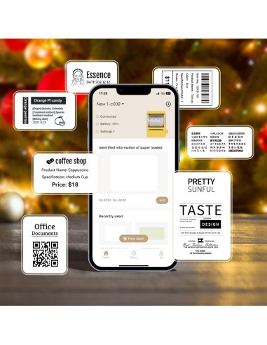 Impresora de Etiquetas HPRT New 1 Bluetooth + 4 Rollos 5.1x6.6cm