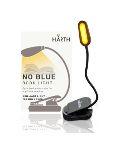 Luz de lectura con clip Harth recargable 1200 mAh LED