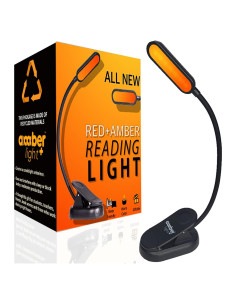 Luz de Lectura Nocturna Ámbar y Roja Luz que Bloquea Luz Azul