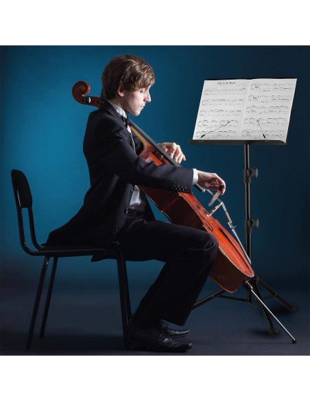 Soporte de Partituras Vekkia Ajustable Plegable 81-142 cm