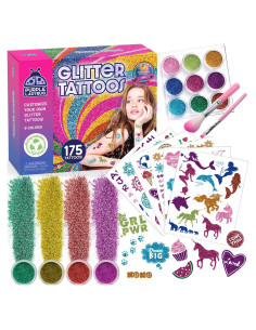 Kit de Tatuajes Temporales Purpurina 175 Piezas Niños