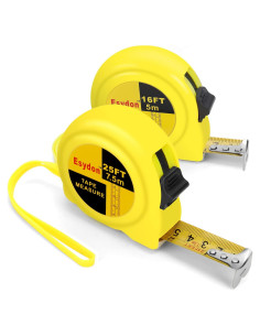 Cinta Métrica 2 Paquetes Esydon 7.5m y 5m Auto-Bloqueo
