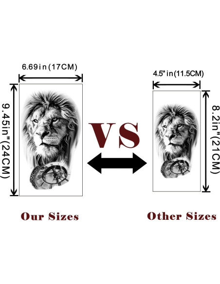 Calcomanías de Tatuajes Temporales Yazhiji - 36 Hojas, 3D