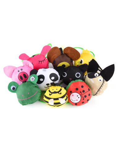 10 Bolsas de Compras Plegables Ecológicas YUYIKES Animales