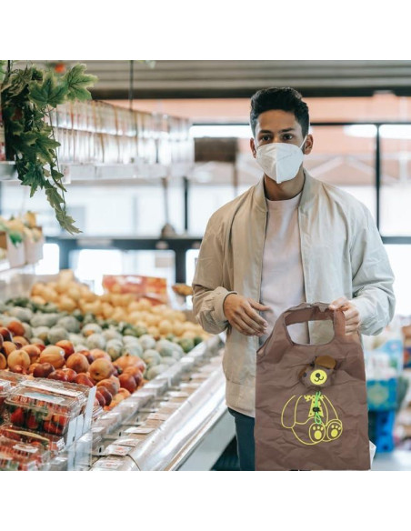 10 Bolsas de Compras Plegables Ecológicas YUYIKES Animales