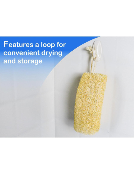 Esponja de Lufa Natural Orgánica HillSpring - Set de 4