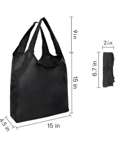 Bolsas de Compras Reutilizables Aricsen 10 Piezas 38.1x11.4cm 2