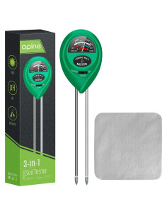 Medidor de Humedad y pH del Suelo Apine 3 en 1