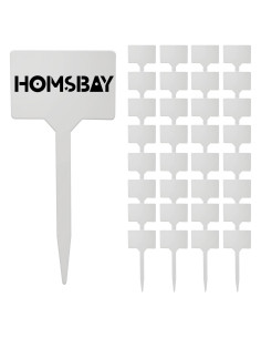 50 Etiquetas de Jardín QIKARA 13 cm Reutilizables Impermeables