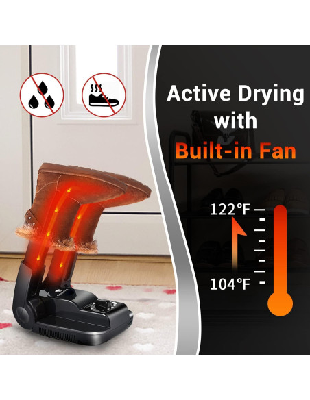 Secador de Botas Dr. Prepare con Temporizador y Rack Ajustable