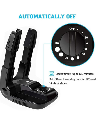 Secador de Botas Dr. Prepare con Temporizador y Rack Ajustable