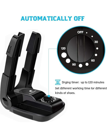 Secador de Botas Dr. Prepare con Temporizador y Rack Ajustable