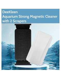 Limpiador Magnético de Acuario DeeKleen Pequeño con 2 Raspadores 2