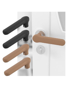 Cubiertas de Manijas de Puerta de Silicona Elfzone 4 Pcs