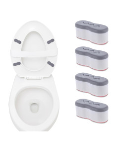 Elevador de Asiento de Inodoro Salbsever 4 Pcs Ajustable 1.9-2.5 cm