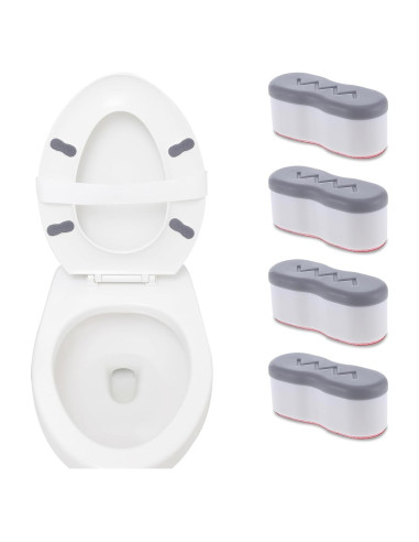Elevador de Asiento de Inodoro Salbsever 4 Pcs Ajustable 1.9-2.5 cm