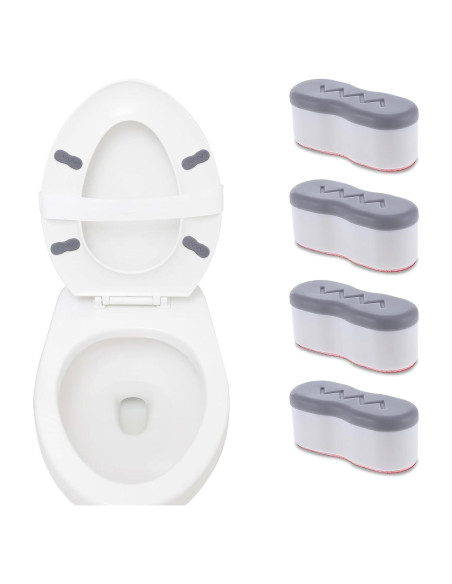 Elevador de Asiento de Inodoro Salbsever 4 Pcs Ajustable 1.9-2.5 cm