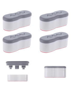 Elevador de Asiento de Inodoro Salbsever 4 Pcs Ajustable 1.9-2.5 cm 2