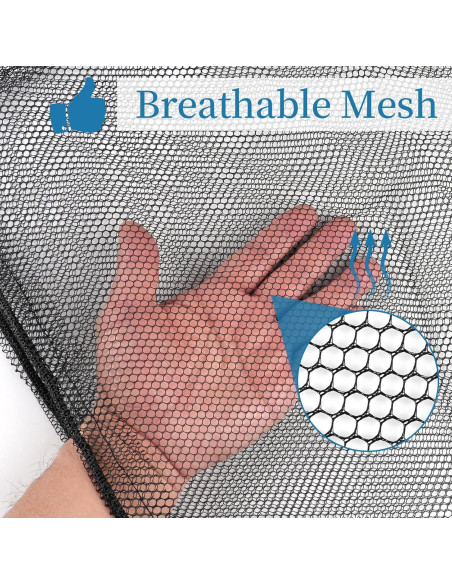 6 Bolsas de Malla con Cierre COIDEA 35x43 cm Negro