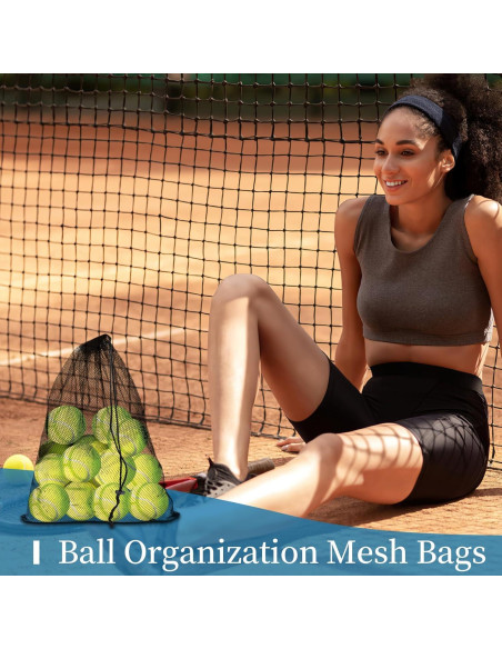 6 Bolsas de Malla con Cierre COIDEA 35x43 cm Negro