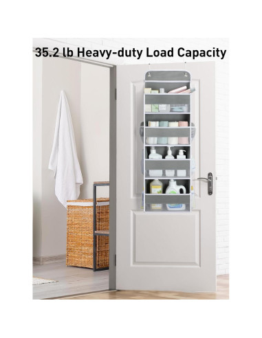 Organizador sobre la puerta Yecaye 4 Niveles 15.9 kg Gris