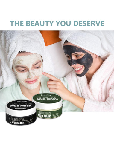 Mascarilla Facial de Barro del Mar Muerto y Té Verde 160g