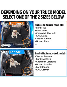 Extensor de Asiento Trasero para Perros MAXFUT Negro 145.7x76.7cm 2