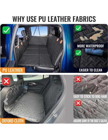 Extensor de Asiento Trasero para Perros MAXFUT Negro 145.7x76.7cm