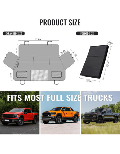 Extensor de Asiento Trasero para Perros MAXFUT Negro 145.7x76.7cm