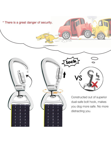 Cinturón de Seguridad para Perros iBuddy Ajustable 61.8-75.9 cm