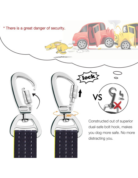 Cinturón de Seguridad para Perros iBuddy Ajustable 61.8-75.9 cm Cinturón de Seguridad para Perros iBuddy Ajustable 61.8-75.9 cm