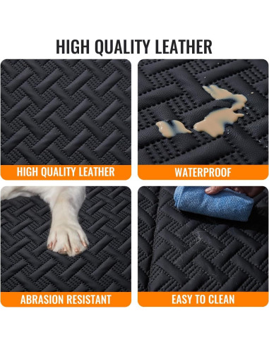 Extensor de Asiento Trasero para Perros MAXFUT Negro 145.7x76.7cm