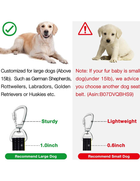 Cinturón de Seguridad para Perros iBuddy Ajustable 61.8-75.9 cm Cinturón de Seguridad para Perros iBuddy Ajustable 61.8-75.9 cm