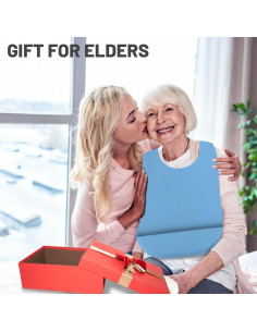 Babero de Silicona Ajustable para Adultos TAMAÑO GRANDE 52.8x37.1cm 2