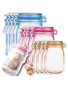 30 Bolsas de Cierre Reutilizables FIREBOOMOON 15-25 cm Herméticas