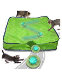 Juguete Interactivo para Gatos LEPLE P62 Bola Automática Verde