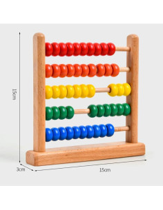 Ábaco de Madera Toyvian para Niños - Juguete Educativo 15x15 cm 2