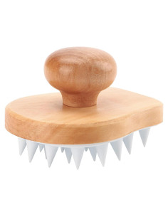 Cepillo Masajeador de Cuero Cabelludo HangerSpace Madera Blanco