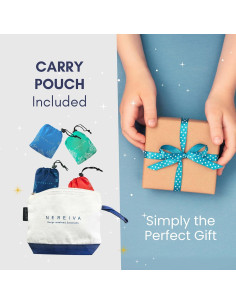 Paquete de 4 bolsas de compras plegables Nereiva - 25 kg 2