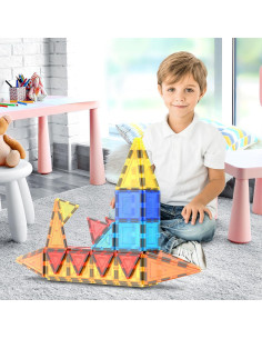 Juego de 60 Piezas PicassoTiles 3D Magnéticos Educativos 2