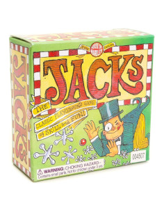 Juego de Jacks Casa de Canicas con Pelota y Bolsa - 3 años+
