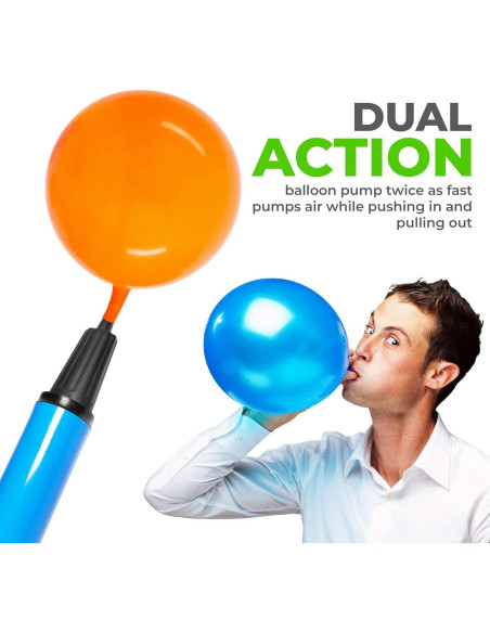 Bomba de aire manual TIALLY 23 cm para globos y flotadores